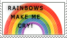 TF2 rainbows make me cry stamp
